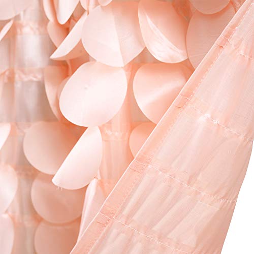Lush D?cor Lush Decor, 14¡± x 70¡±, Blush Gigi Valance Textured Window Kitchen Curtain (Single), 16T004609