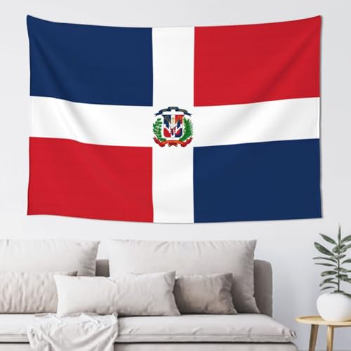 Dominican Republic Flag Wall Tapestry - Vibrant Polyester Wall Hanging