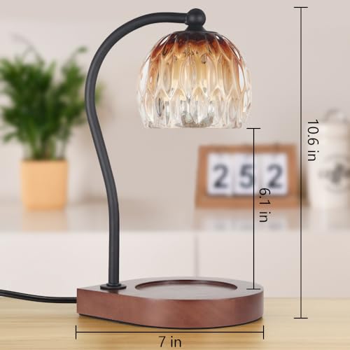 Electric Candle Warmer Lamp with Timer & Dimmable Brightness