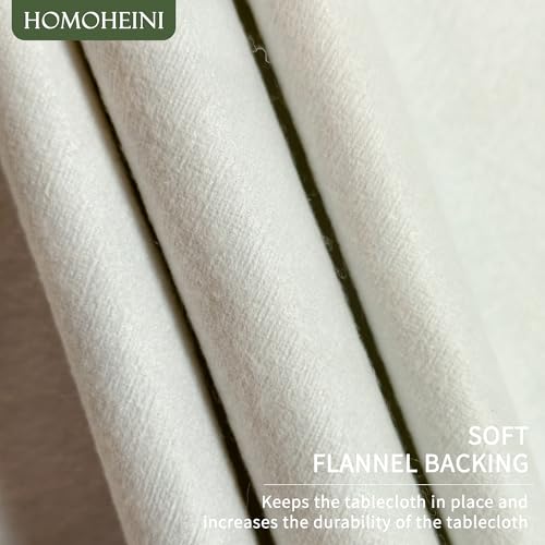 Waterproof Vinyl Rectangle Tablecloth 52x70 - Leaf Pattern Wipe Clean