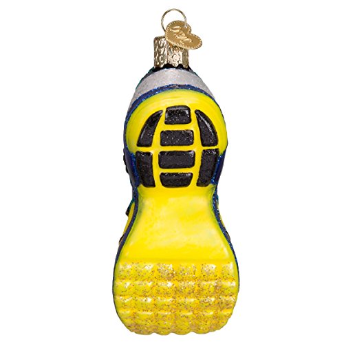 Running Shoe Glass Ornament - Handcrafted Holiday Tree Decoration