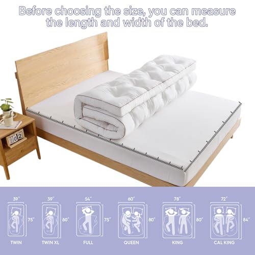 4 Inch King Gel Memory Foam Mattress Topper - Back Pain Relief