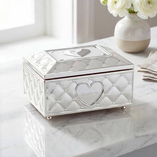 Personalized Musical Ballerina Jewelry Box for Girls with Custom Engraving