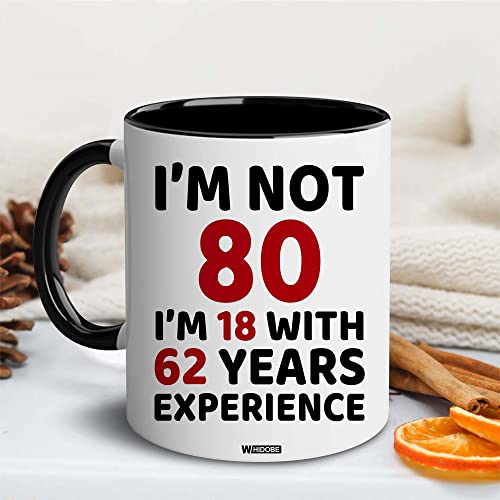 80th Birthday Mug for Men Women - 80th Variation - Gift for Grandma Grandpa Mom Dad