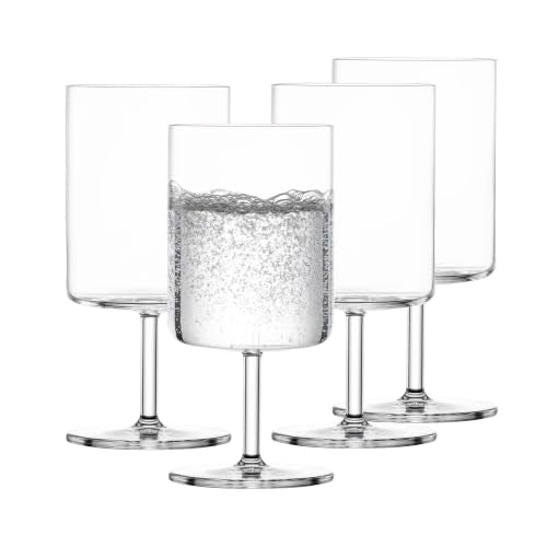 Modo Tritan Crystal Water Glasses, 15 Ounce - Set of 4