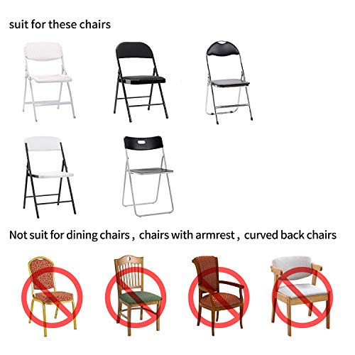 Stretch Spandex Folding Chair Covers - 12 Pack for Events