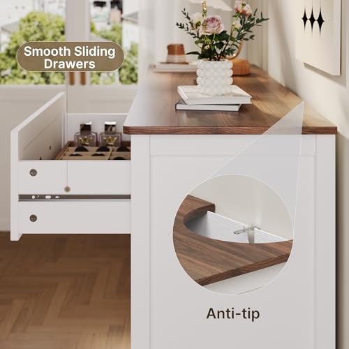 2-Piece Bedroom Dresser Set with 5-Drawer and 6-Drawer Wood Chests