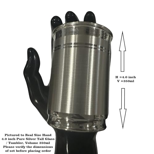 999 Pure Silver Drinking Glass - 100ml Hallmarked 99.9% Silver Cup