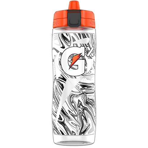 Gatorade Gx 30 Oz Refillable Squeeze Bottle Marble Black