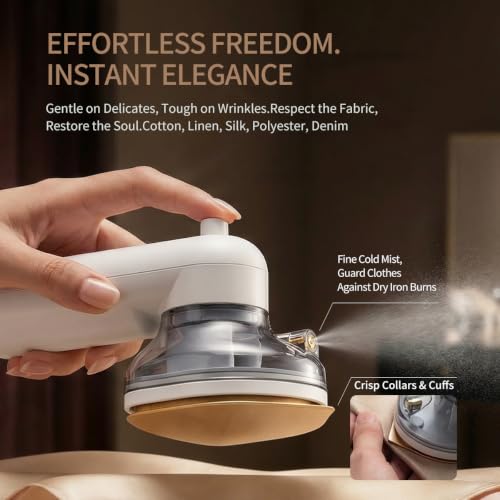 Portable Cordless Mini Iron – USB Rechargeable Travel Steam Iron