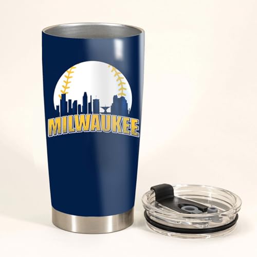 Milwaukee Skyline 20 Oz Tumbler with Lid – Insulated Stainless Steel Travel Mug