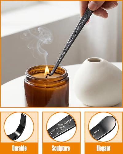 5-in-1 Candle Accessory Set - Rechargeable Lighter, Wick Trimmer, Snuffer & Dipper