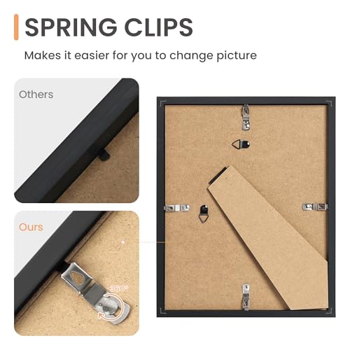 10-Piece Picture Frame Set, Black Collage Frames for Wall Gallery Decor