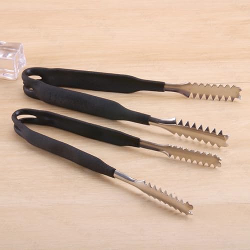 Stainless Steel Ice Tongs 6 Inch Mini Serving Tongs for Food & Drinks