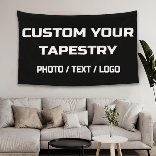 Custom Photo Tapestry - Personalized Fabric Wall Hanging Banner for Home & Dorm