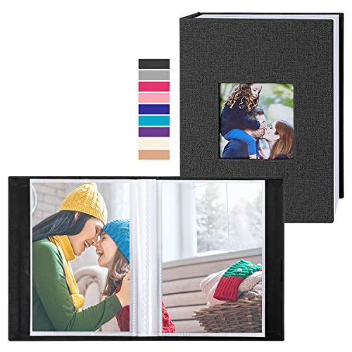 4x6 Linen Photo Album 2-Pack, 200 Pockets Total, Vertical Picture Storage