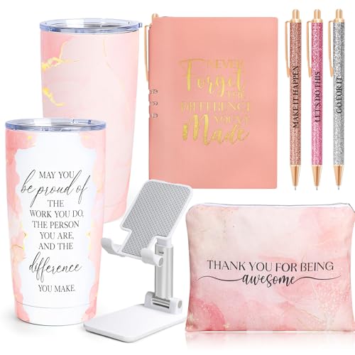 8-Piece Employee Appreciation Gift Set with Tumbler, Notebook, and Accessories