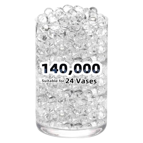 Clear Water Beads for Vases - 140,000 Floating Candle & Floral Fillers