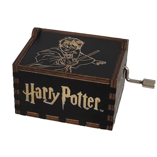 Mini Hand-Crank Music Box - Miniature Wizarding Theme Keepsake Gift