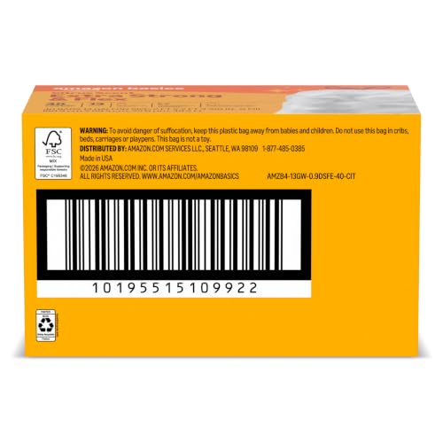 13 Gallon Extra Strong Tall Kitchen Drawstring Trash Bags, Citrus Scent - 40 Pack
