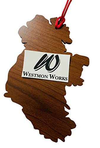 Ireland Ornament – Wooden Christmas Tree Decor with Irish Town Names, 4"