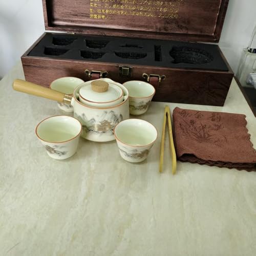 Grey-House Scizorito Chinese Kung Fu Tea Set – Semi-Automatic Tea Set Gift Edition