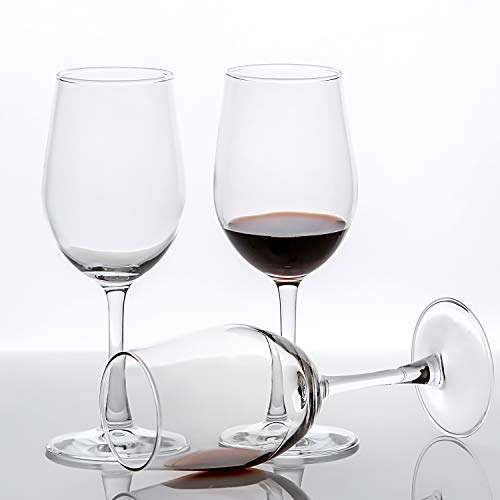 UMI UMIZILI Set of 12 Red & White Wine Glasses 12 oz - Durable & Elegant
