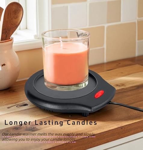 Electric Candle Warmer and Mug Warmer for Large Jars, Coffee, and Tea