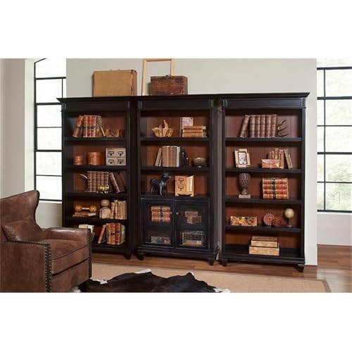 Bowery Hill 3-Piece Office Credenza Set with Desk, File Cabinet & Bookcase