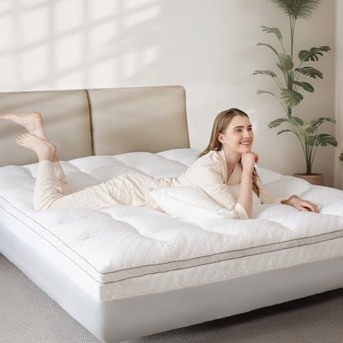 VALUXE 3 Inch Memory Foam Mattress Topper Twin XL - Dual Layer Cooling Gel Pad