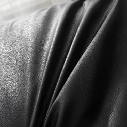 Waterproof Faux Leather Full Size Futon Cover with Zippers
