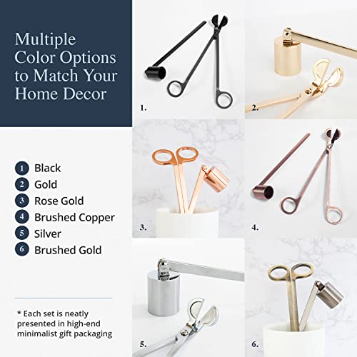 Candle Wick Trimmer and Snuffer Set - 6 Colors Available
