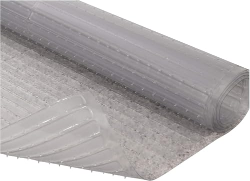 Clear Vinyl Carpet Runner for Deep-Pile Carpets, 27 Inches x 6 Feet