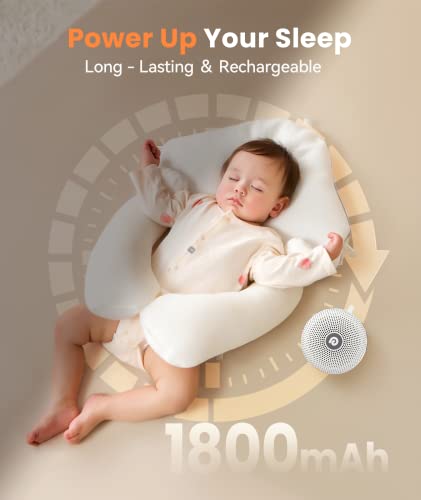Dreamegg Portable White Noise Machine - 21 Soothing Sounds & Rechargeable Battery for Baby & Sleep