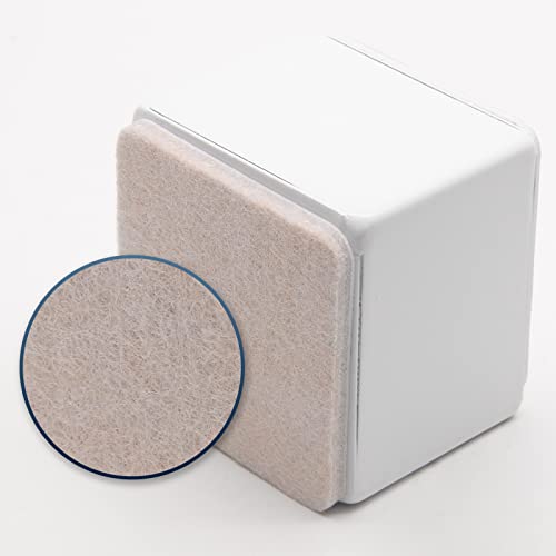 Self-Adhesive Heavy Duty Furniture Bed Risers - 2 Inch Square Lifts (4 Pack)