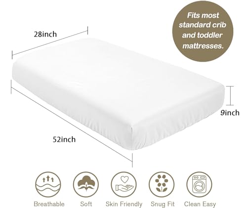 CaTaKu Multicolor Mini Crib Sheet 28x52x9in Fitted, 95% Polyester 5% Spandex