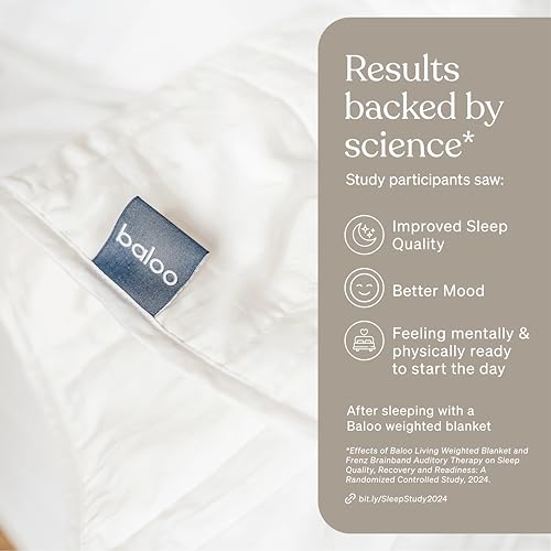 12 lb Weighted Blanket for Adults - 42x72 inches, Cool Cotton
