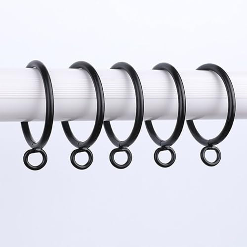 100-Pack Metal Curtain Rings with Eyelets, 1.5-Inch ID for 1.25-Inch Rods