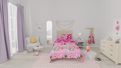 Paw Patrol Girls 5-Piece Twin Bedding Set - Soft Comforter & Sheet Set