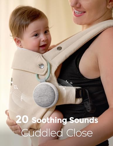 Portable Baby Sound Machine with Night Light - 20 Soothing Sounds & Clip