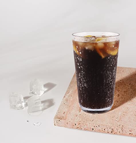 Fulong 16 oz Plastic Highball Glasses Set of 8 - Unbreakable Water & Beverage Tumbler