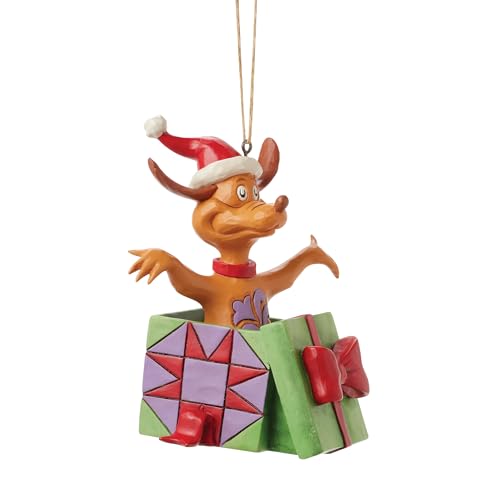 Jim Shore Dr. Seuss Grinch Max Hanging Ornament - Holiday Tree Decor