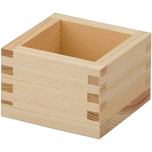 TIKUSAN Japanese Hinoki Wood Sake Cups Masu - 6.1 fl oz, Authentic Made in Japan