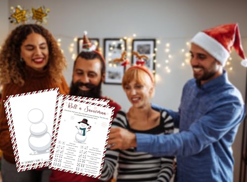 Zhminz Christmas Snowman Dice Game for Family & Party Fun