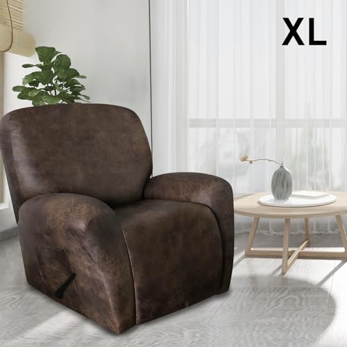 Oversized Recliner Chair Covers - 4-Piece Washable Set for Big Recliners