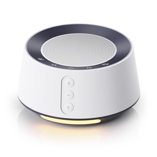 White Noise Sound Machine with 20 Soothing Sounds & 10-Color Night Light