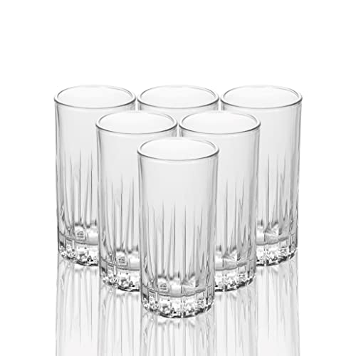 LEMONSODA 11.5oz Crystal Cut Old Fashioned Glass Set of 6 - Premium Lead-Free Rocks Glasses for Cocktails