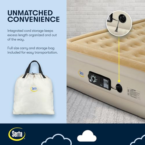 Raised Queen Air Mattress with Built-in Dual Pump - 18 Inch Airbed