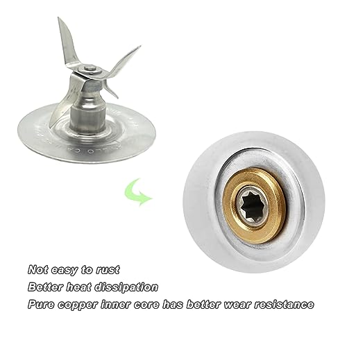 Blender Replacement Parts Kit: 4-Point Ice Crusher Blade, Jar Base & Gaskets