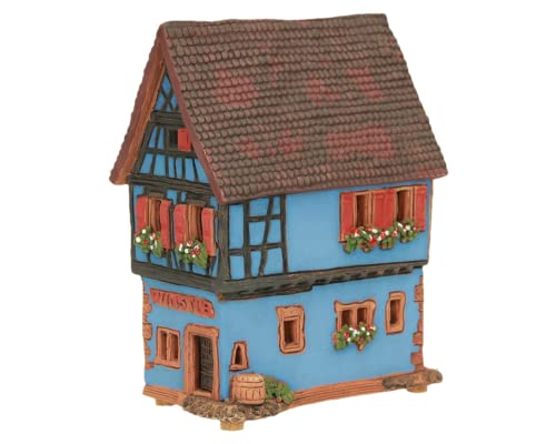 Handmade Ceramic Miniature House & Village Decor - Riquewihr Alsace Tealight Holder